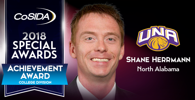 Special Awards Salute: Shane Herrmann (University of North Alabama), Achievement Award - College Division